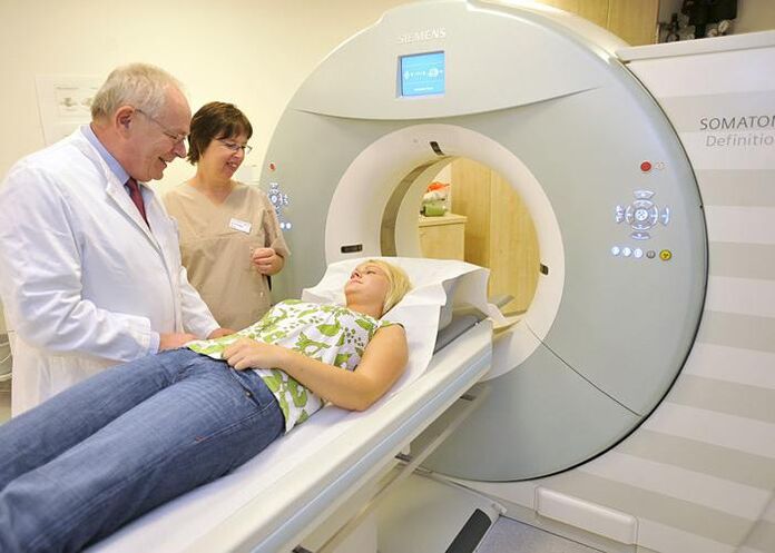 servikal osteokondrozun bilgisayarlı tomografisi